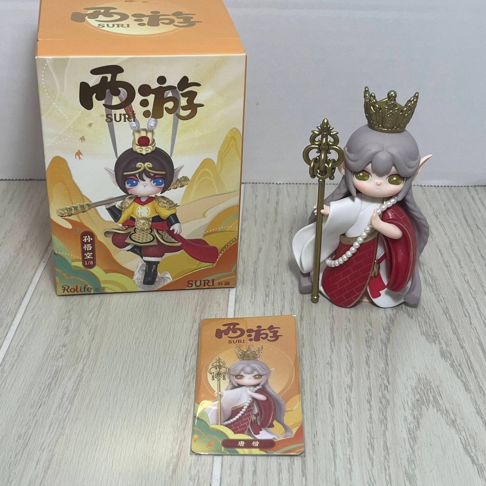 Rolife Suri Journey to the West Series Tang Monk Figure Queen Red Gold Crown B